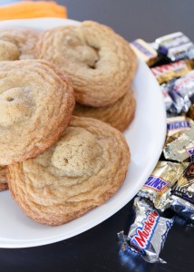 Leftover Halloween Candy Cookies