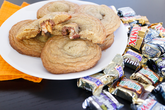 Leftover Halloween Candy Cookies