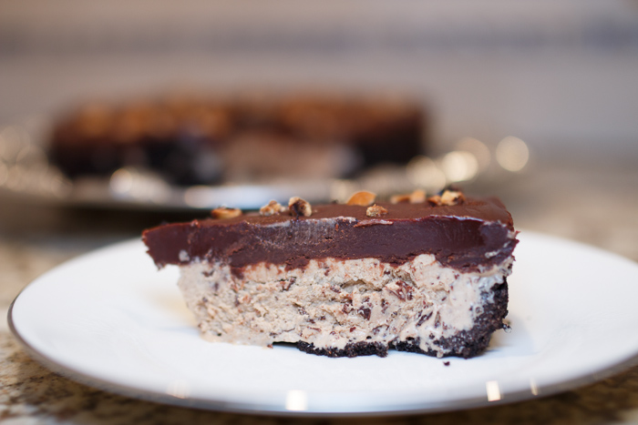 Stracciatella Chocolate Hazelnut Gelato Pie