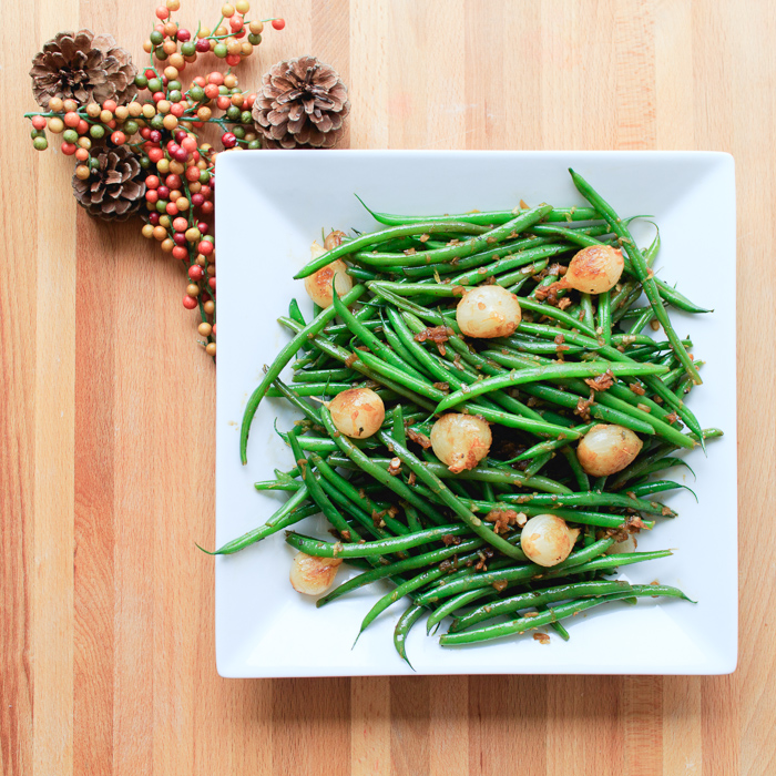 French Onion Green Beans  |  Lemon & Mocha