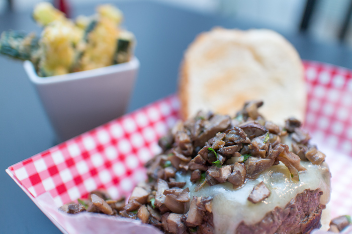 Mushroom Overload Cheddar Burgers