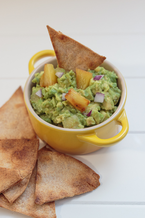 Grilled Pineapple Guacamole