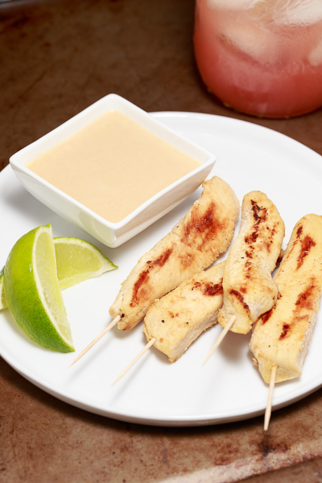 Coconut Lime Chicken Satay with Peanut Sauce  |  Lemon & Mocha