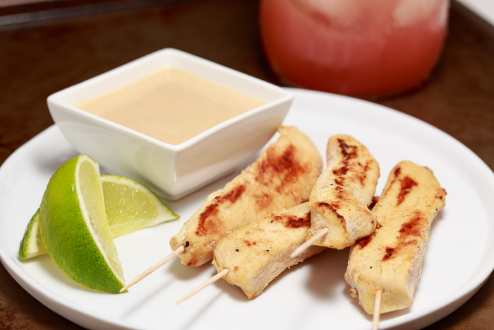 Coconut Lime Chicken Satay with Peanut Sauce  |  Lemon & Mocha