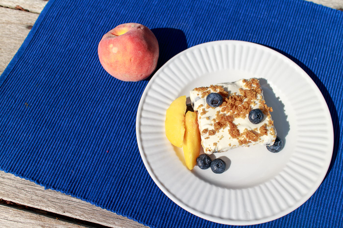 Peaches, Blueberries & Cream Delight  |  Lemon & Mocha