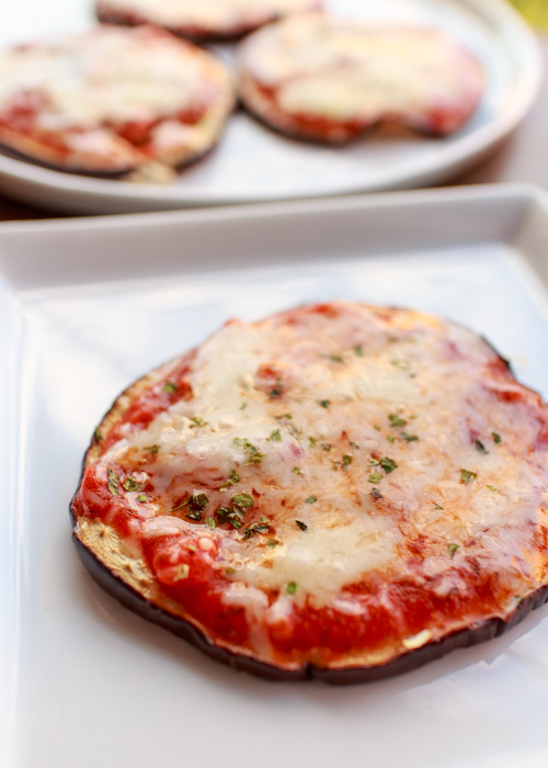 Mini Eggplant Pizzas