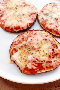 Mini Eggplant Pizzas