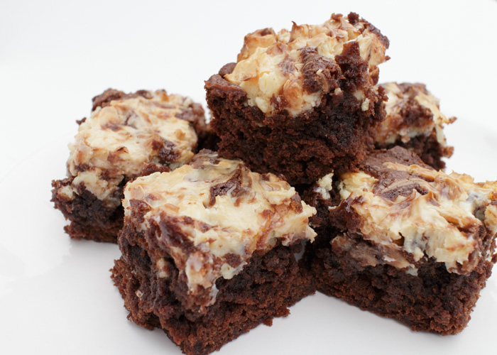 Coconut Cream Cheese Brownies  |  Lemon & Mocha