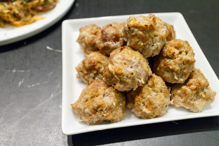 Mini Baked Turkey Meatballs  |  Lemon & Mocha