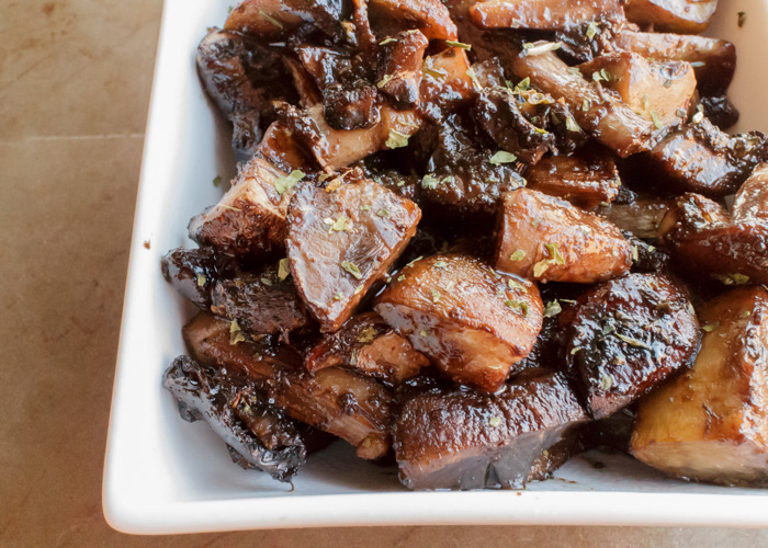 Balsamic Roasted Mushrooms  |  Lemon & Mocha