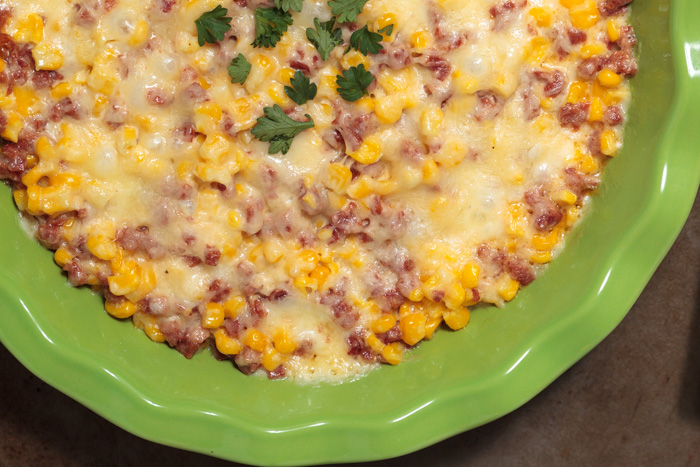 Cheesy Corn & Chorizo Dip with Green Chiles  |  Lemon & Mocha