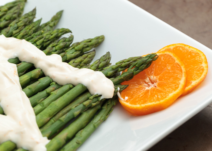 Asparagus with Creamy Orange Sauce  |  Lemon & Mocha