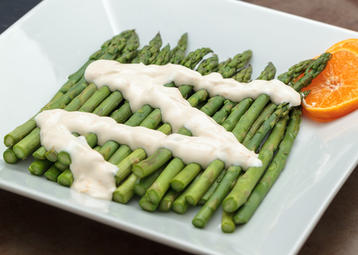 Asparagus with Creamy Orange Sauce  |  Lemon & Mocha