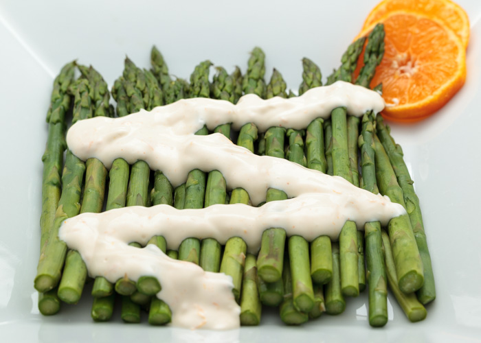 Asparagus with Creamy Orange Sauce