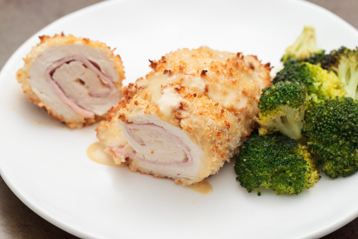 Chicken Cordon Bleu with Honey Mustard Sauce  |  Lemon & Mocha