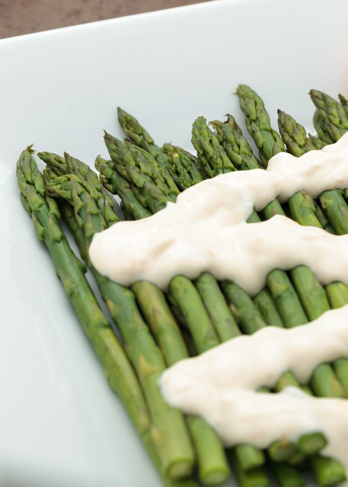 Asparagus with Creamy Orange Sauce  |  Lemon & Mocha