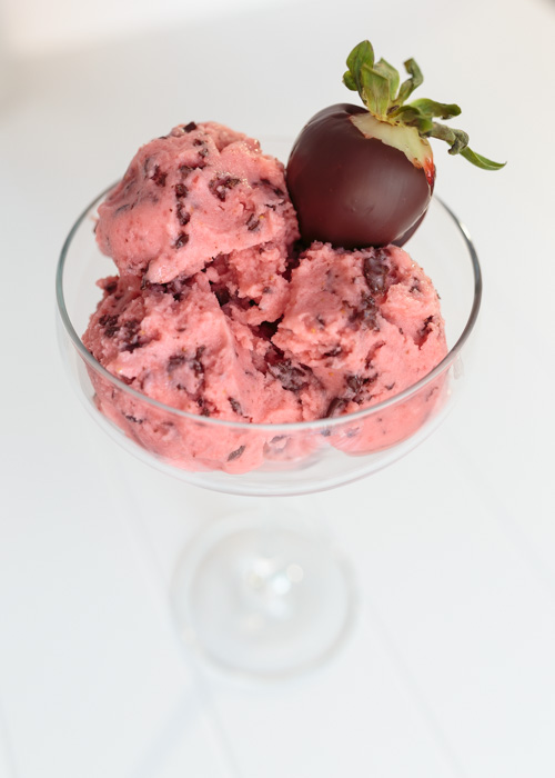 Chocolate Covered Strawberry Frozen Yogurt  |  Lemon & Mocha