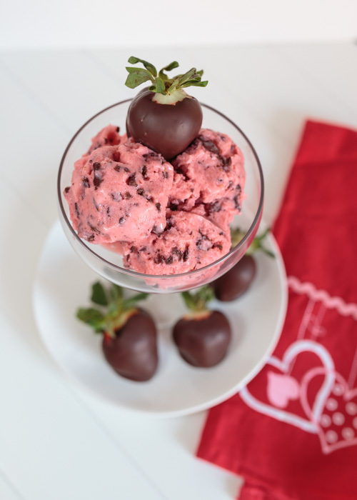 Chocolate Covered Strawberry Frozen Yogurt