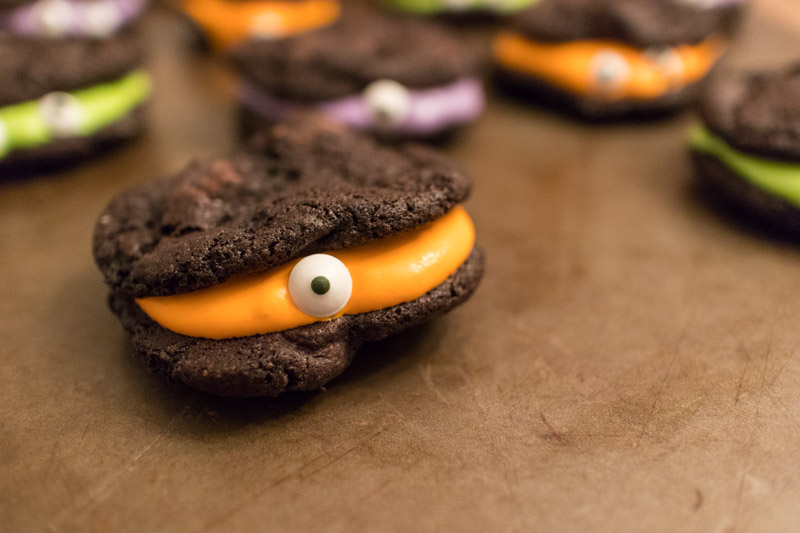 Chocolate Marshmallow Monster Cookie Sandwiches  |  Lemon & Mocha