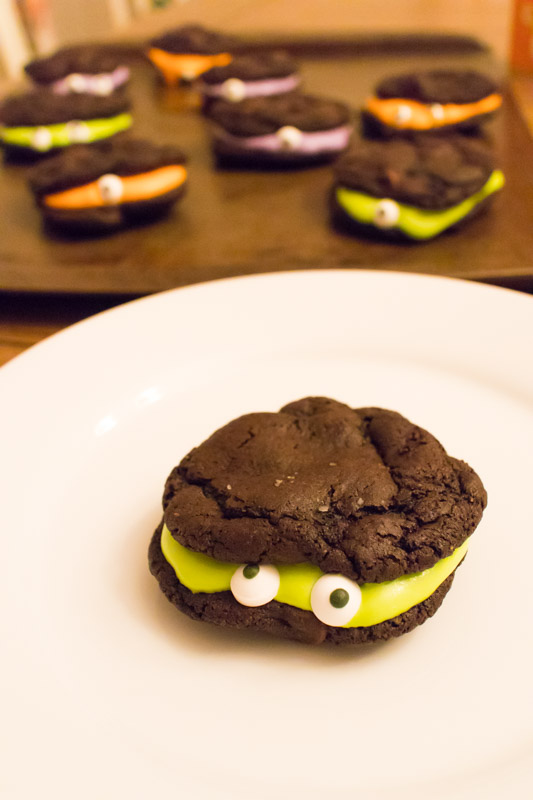 Chocolate Marshmallow Monster Cookie Sandwiches  |  Lemon & Mocha