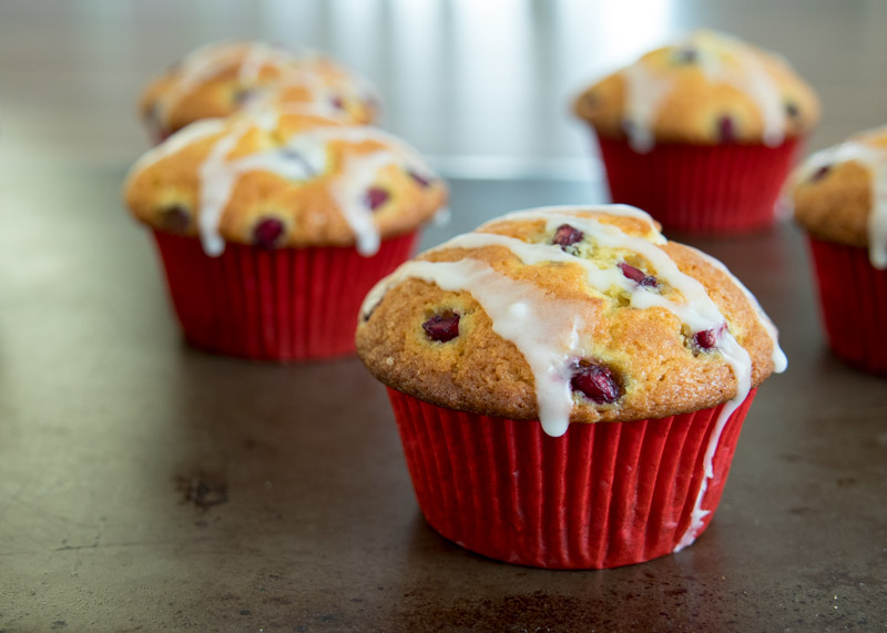 Pomegranate Orange Muffins