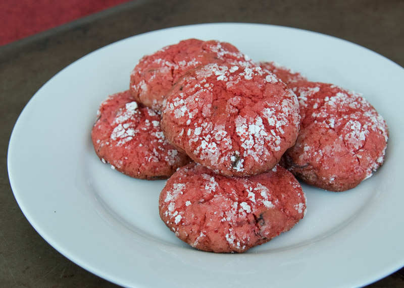 Chocolate Cherry Crinkle Cookies  |  Lemon & Mocha