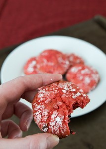 Chocolate Cherry Crinkle Cookies