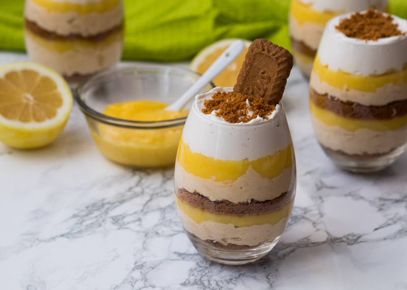 Lemon Cookie Butter Cheesecake Parfaits  |  Lemon & Mocha