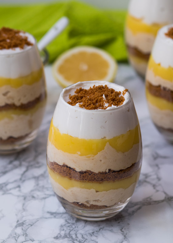 Lemon Cookie Butter Cheesecake Parfaits  |  Lemon & Mocha