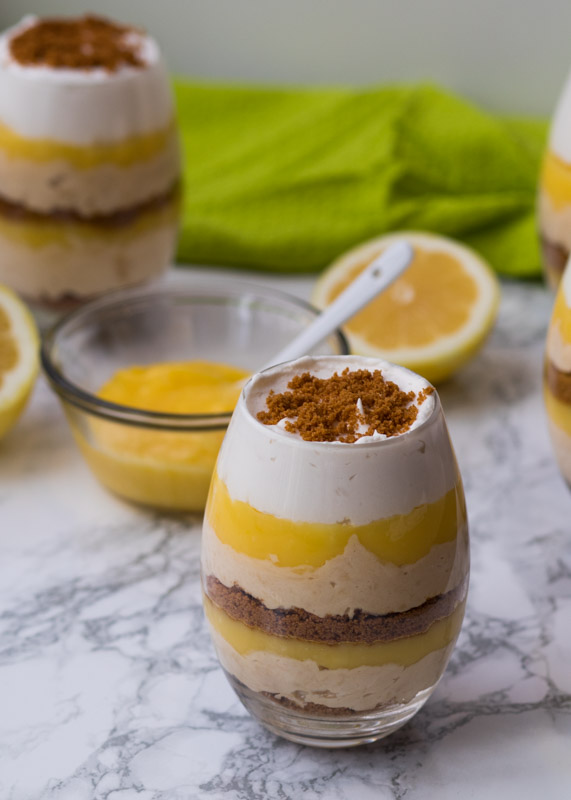 Lemon Cookie Butter Cheesecake Parfaits  |  Lemon & Mocha