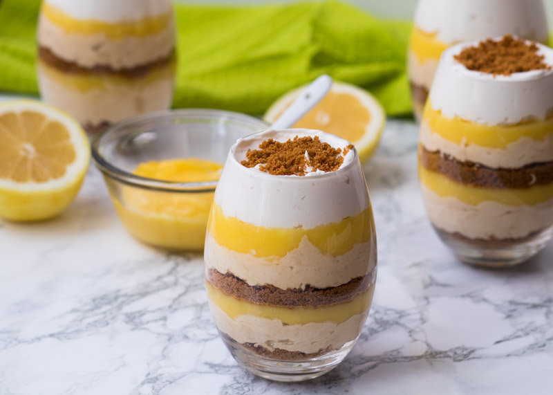 Lemon Cookie Butter Cheesecake Parfaits  |  Lemon & Mocha