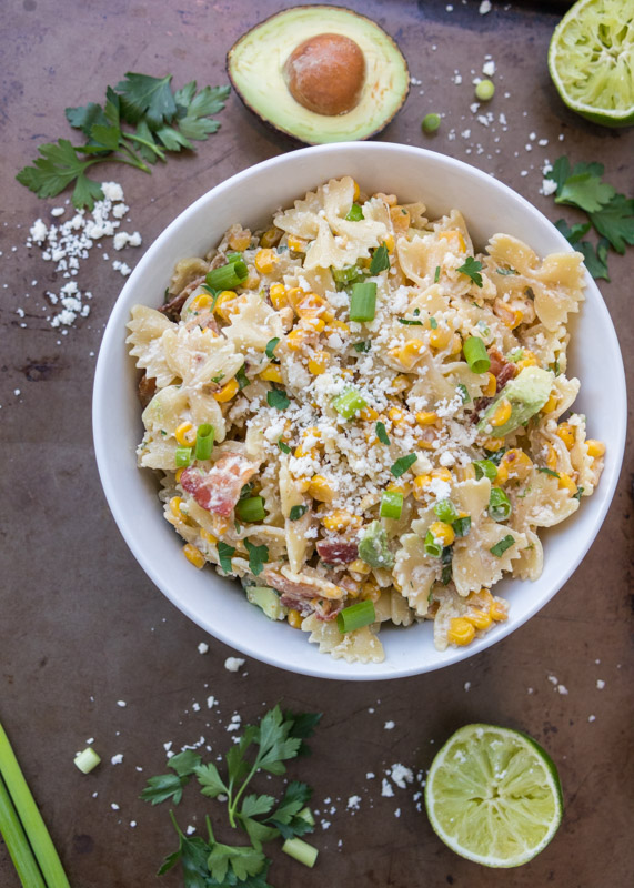 Mexican Street Corn Pasta Salad  |  Lemon & Mocha