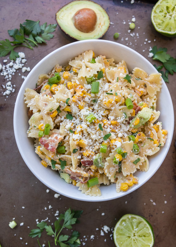 Mexican Street Corn Pasta Salad  |  Lemon & Mocha