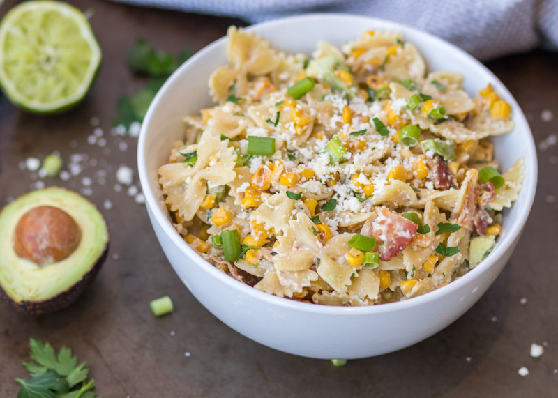 Mexican Street Corn Pasta Salad  |  Lemon & Mocha