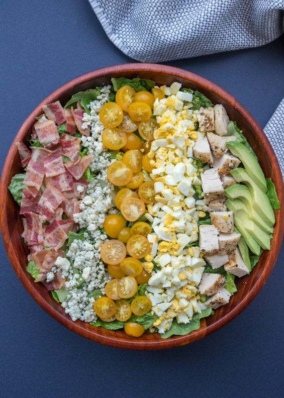 Healthy Chicken Cobb Salad with Creamy Avocado Dressing  |  Lemon & Mocha