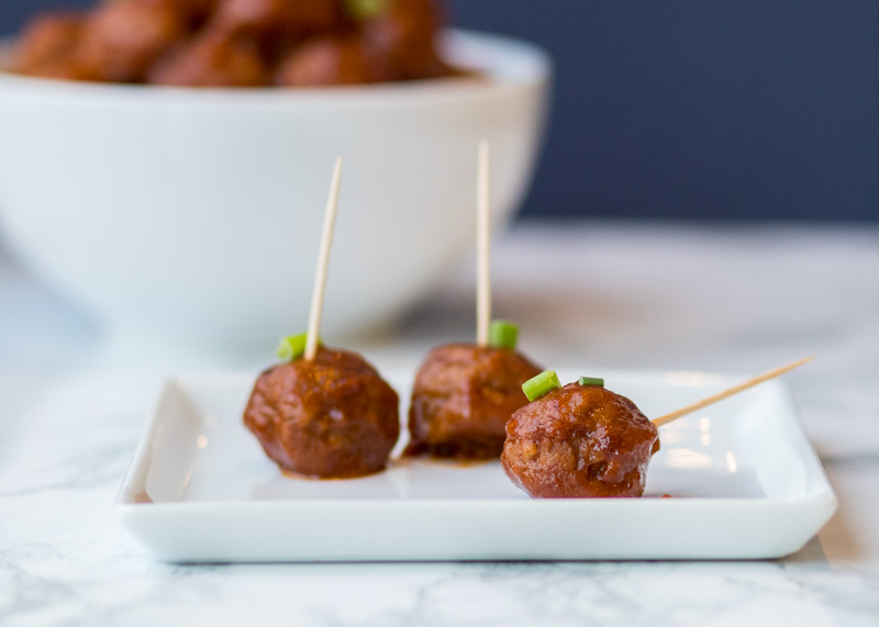 Best Slow Cooker Cocktail Meatballs  |  Lemon & Mocha