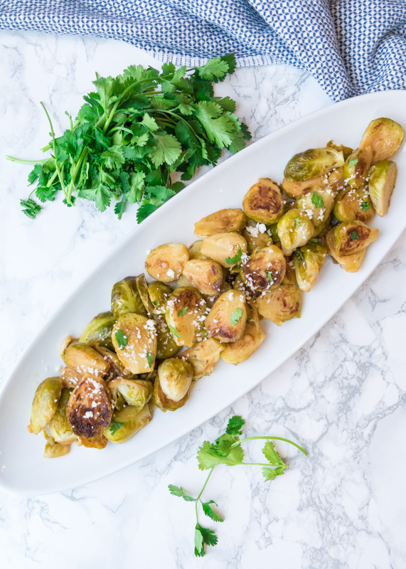 Orange Glazed Brussels Sprouts  |  Lemon & Mocha