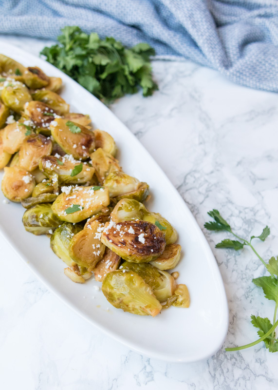 Orange Glazed Brussels Sprouts  |  Lemon & Mocha