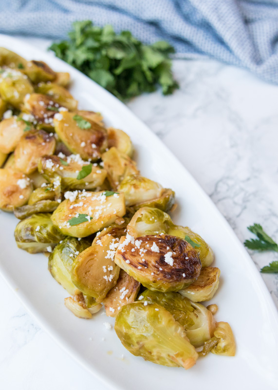 Orange Glazed Brussels Sprouts  |  Lemon & Mocha