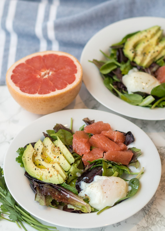 Breakfast Salad Bowls with Grapefruit & Avocado  |  Lemon & Mocha