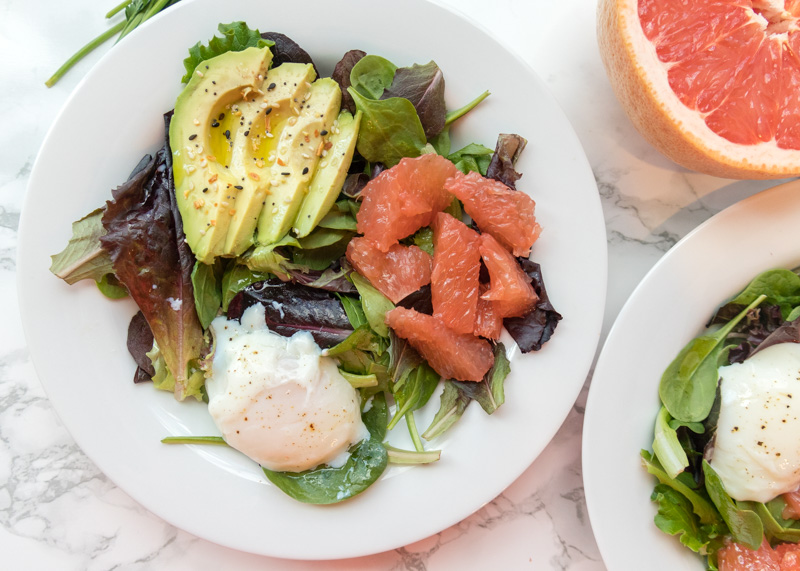 Breakfast Salad Bowls with Grapefruit & Avocado  |  Lemon & Mocha