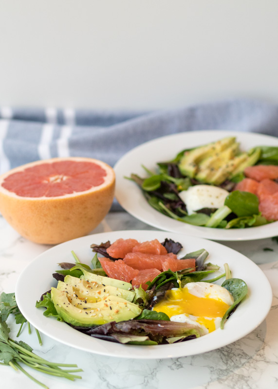 Breakfast Salad Bowls with Grapefruit & Avocado  |  Lemon & Mocha