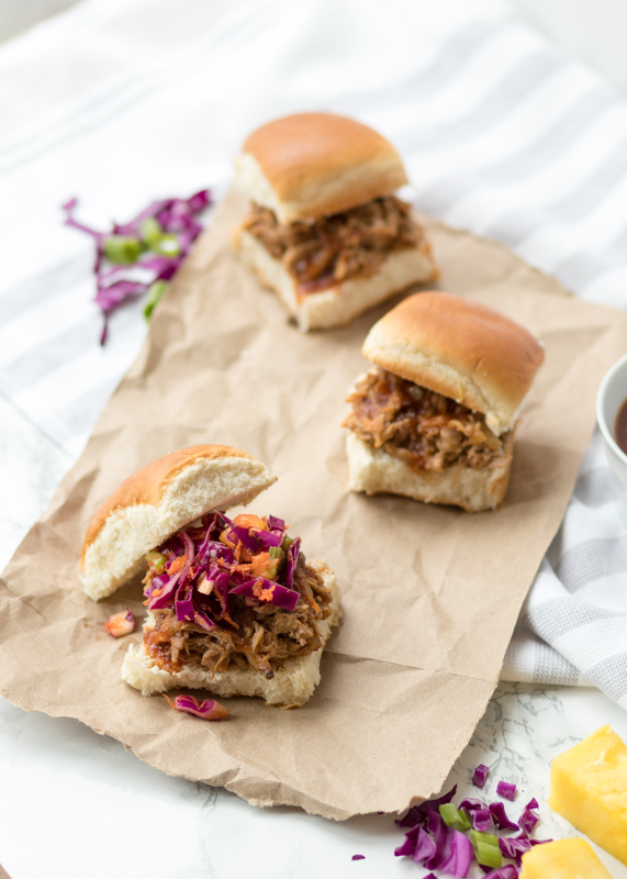 Hawaiian Barbecue Slow Cooker Pulled Pork  |  Lemon & Mocha