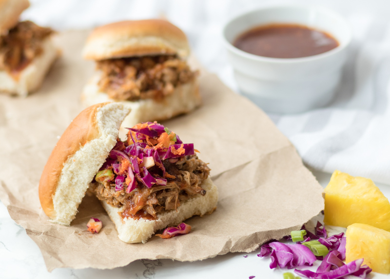 Hawaiian Barbecue Slow Cooker Pulled Pork  |  Lemon & Mocha