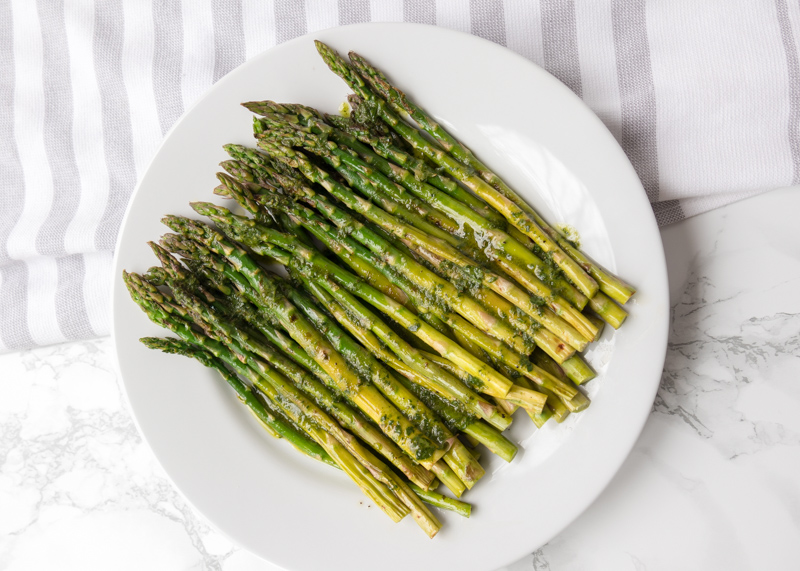 Grilled Asparagus with Chimichurri  |  Lemon & Mocha