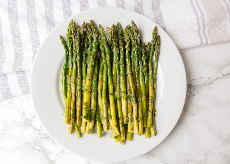 Grilled Asparagus with Chimichurri  |  Lemon & Mocha