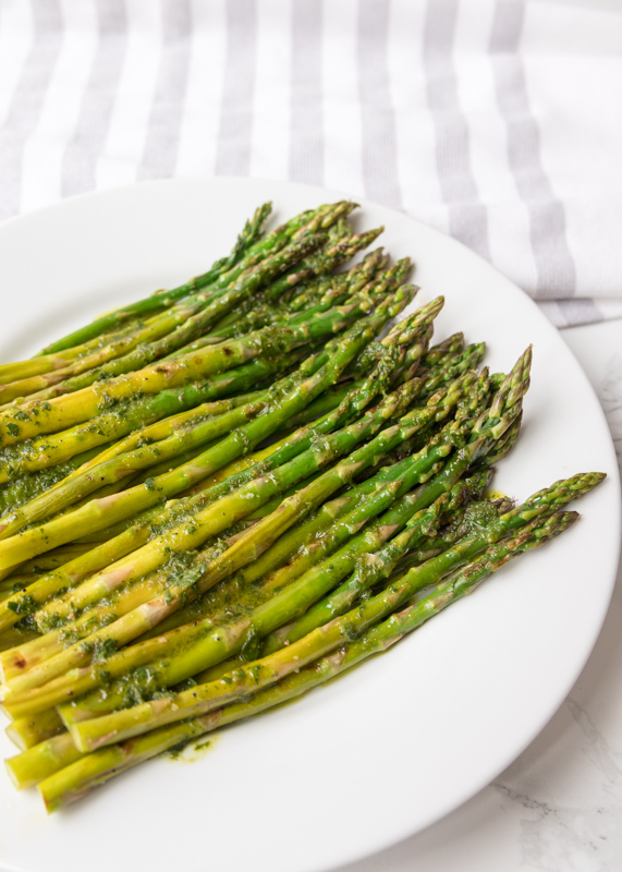 Grilled Asparagus with Chimichurri  |  Lemon & Mocha