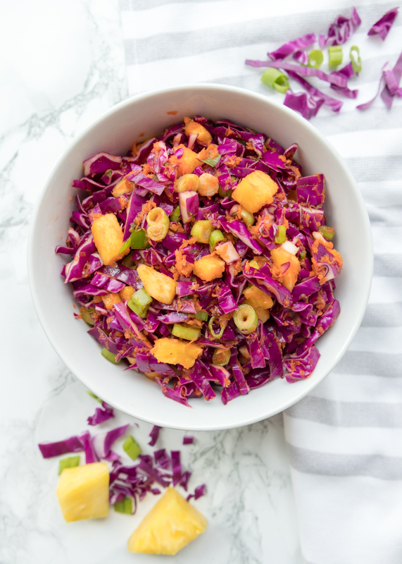 Asian Pineapple Slaw  |  Lemon & Mocha