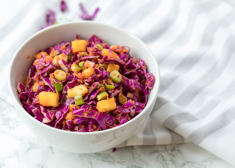 Asian Pineapple Slaw  |  Lemon & Mocha