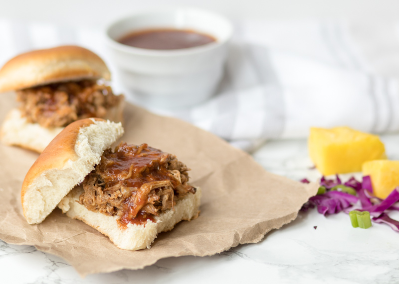 Hawaiian Barbecue Slow Cooker Pulled Pork  |  Lemon & Mocha